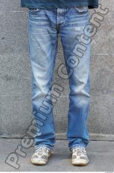 Leg Head Man Casual Jeans Slim Street photo references